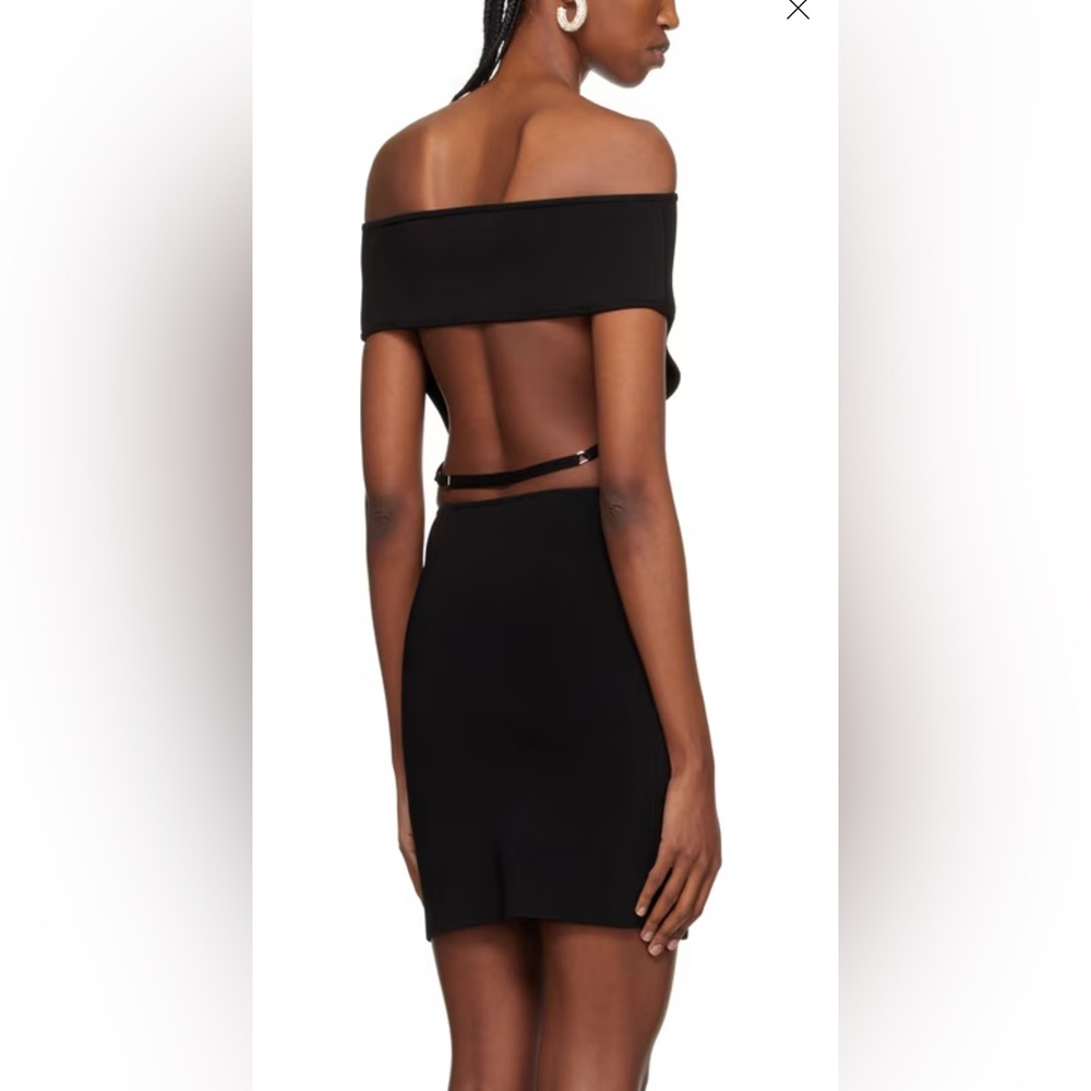 Jacquemus Black Les Sculptures 'La robe Cubista' Minidress size 34 (XS)
